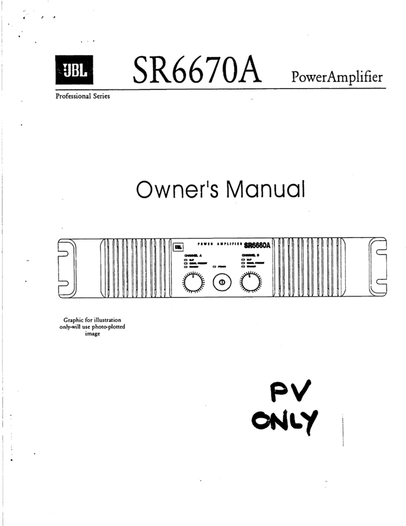 JBL SR6670A owner's manual