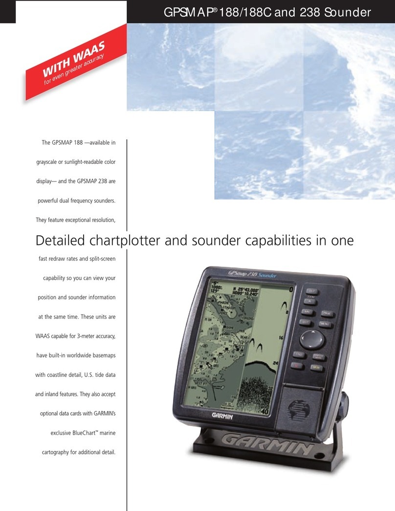 Garmin GPSMAP 188 Sounder Specifications Garmin GPSMAP 188 Sounder Specifications