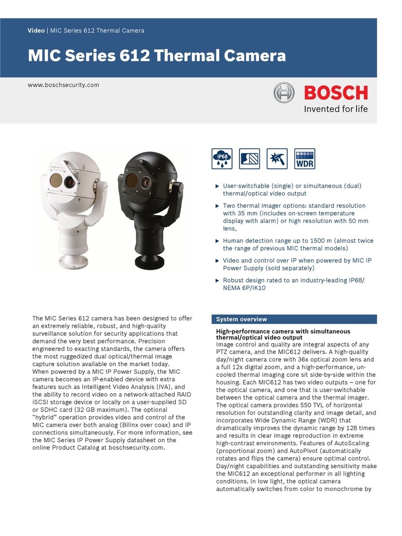 Bosch MIC 612 Series User manual Bosch MIC 612 Series User manual