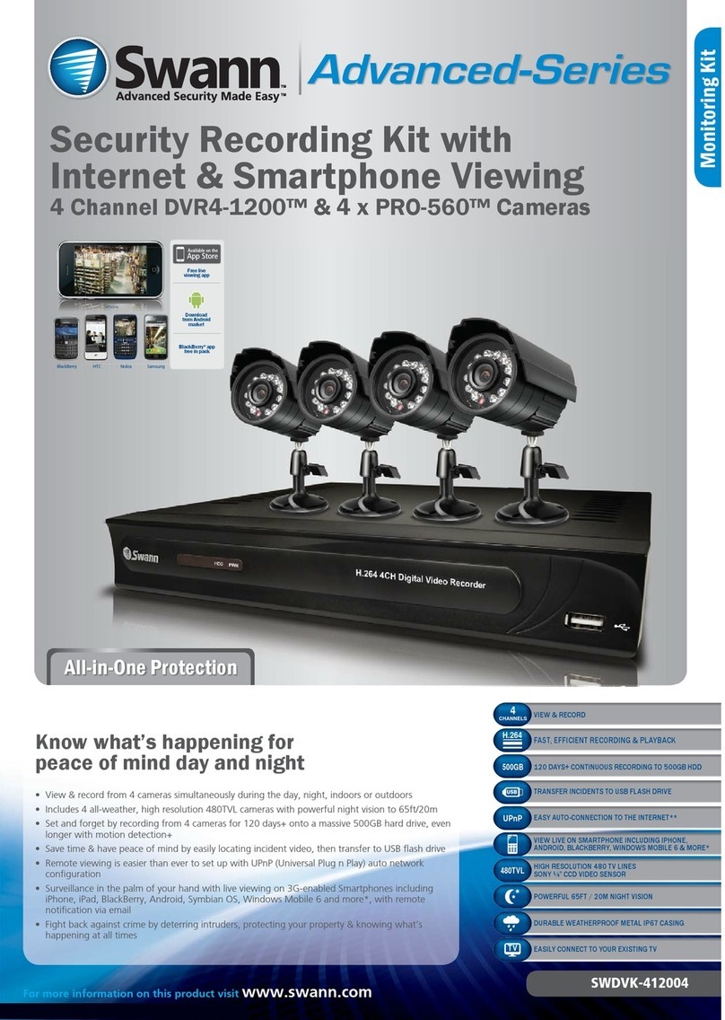 Swann DVR4-1200 Specifications