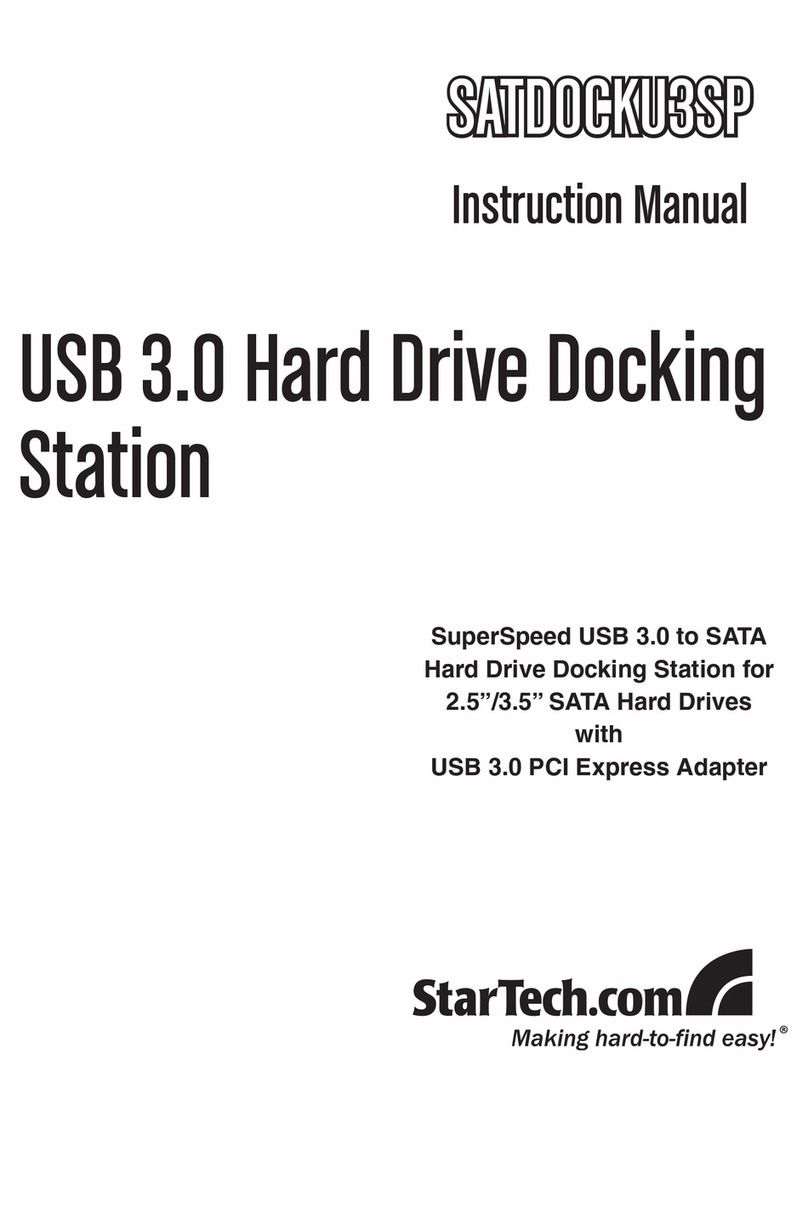 StarTech.com SATDOCKU3SP User manual