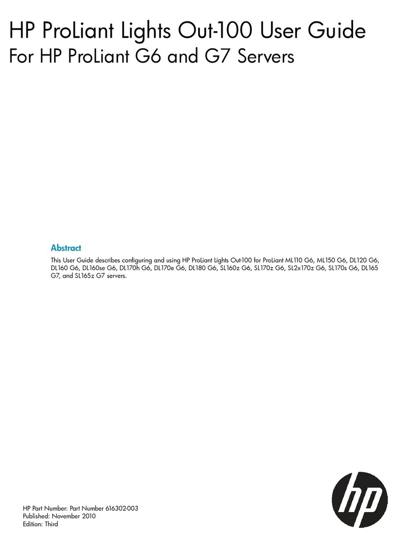 HP ProLiant Lights Out-100 User manual