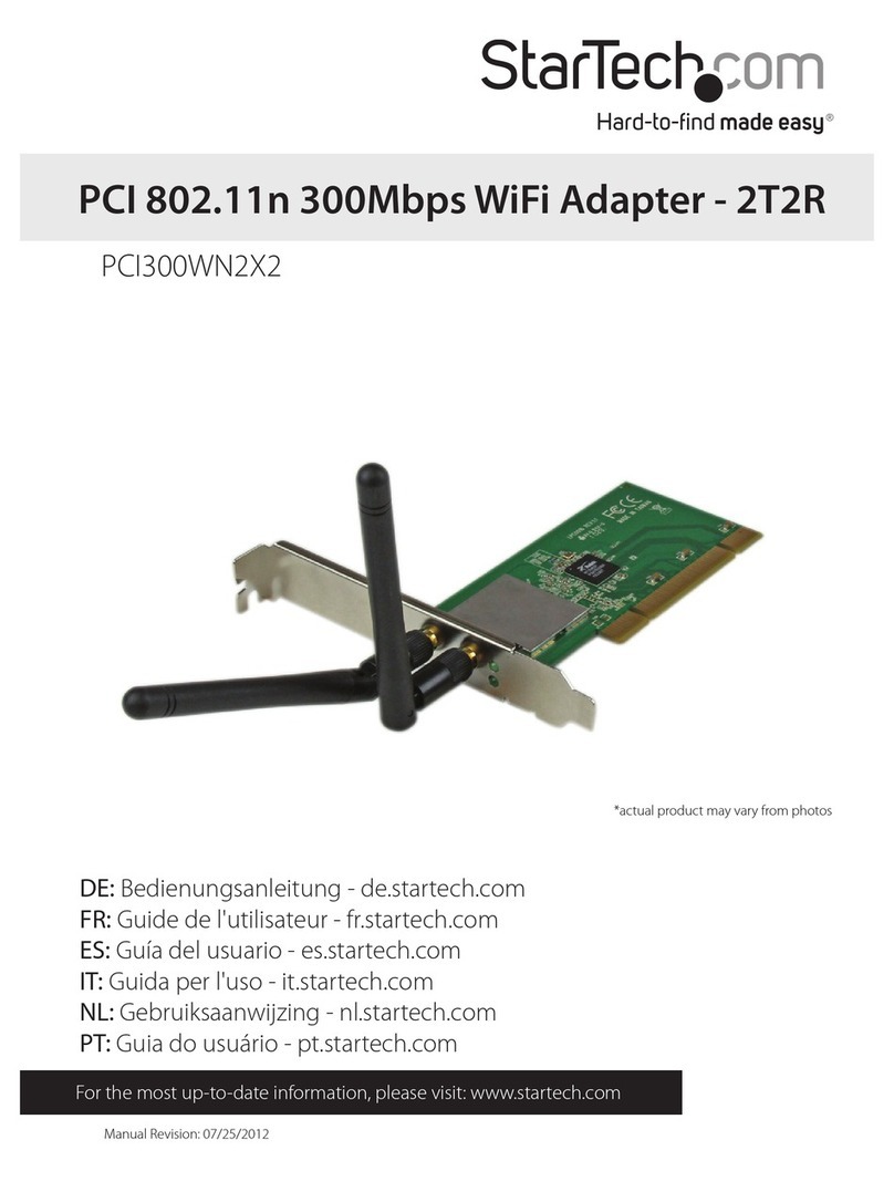 StarTech.com PCI300WN2X2 user manual