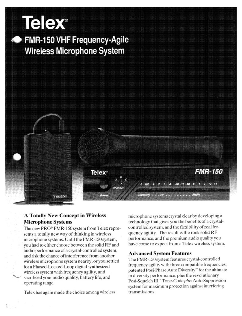 Telex FMR-150 User manual
