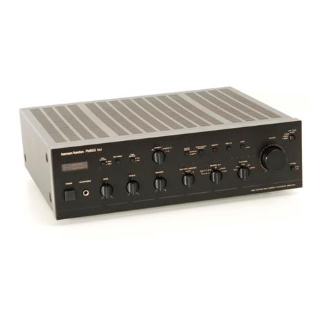 Harman Kardon PM655 Vxi Technical manual