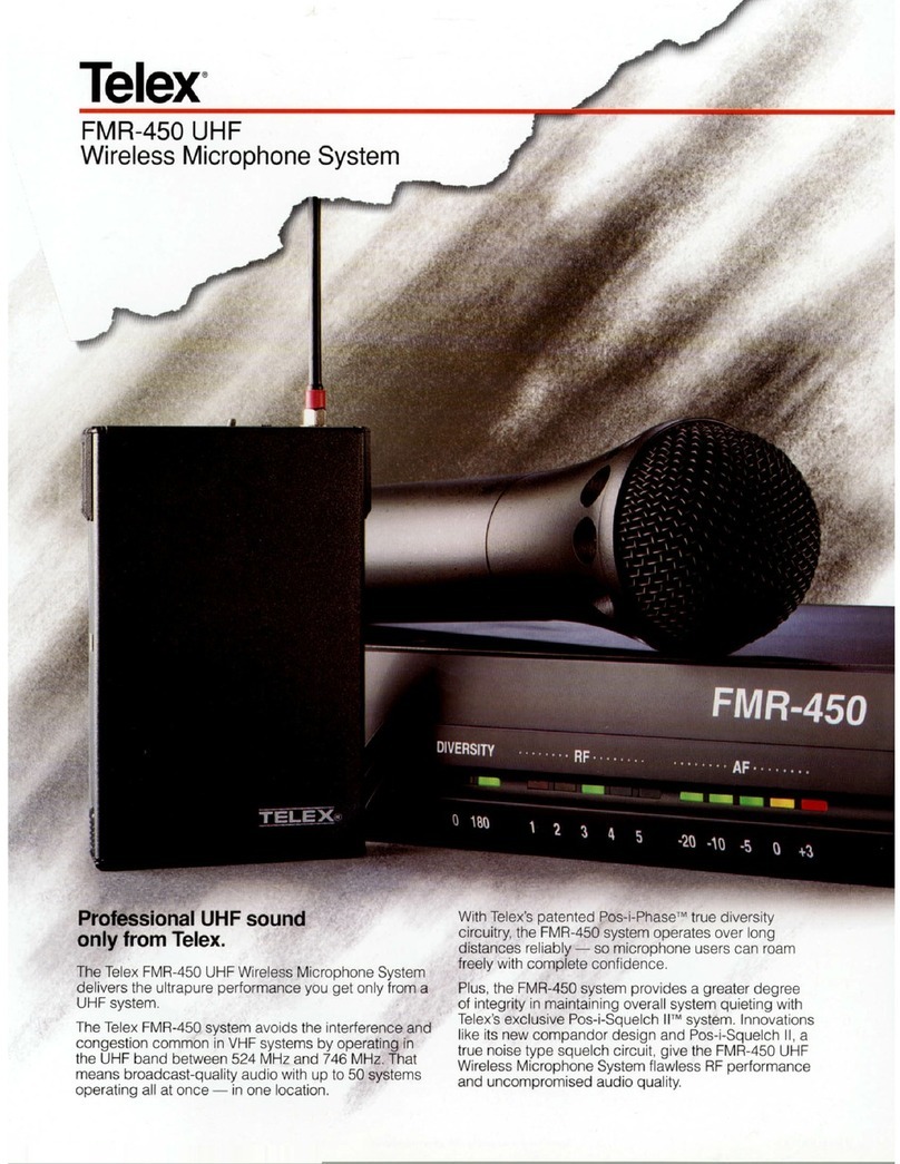 Telex FMR-450 UHF User manual