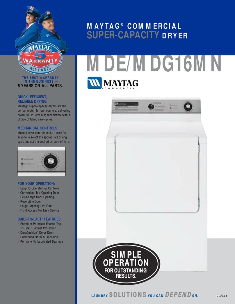 Maytag MDG16MN User manual