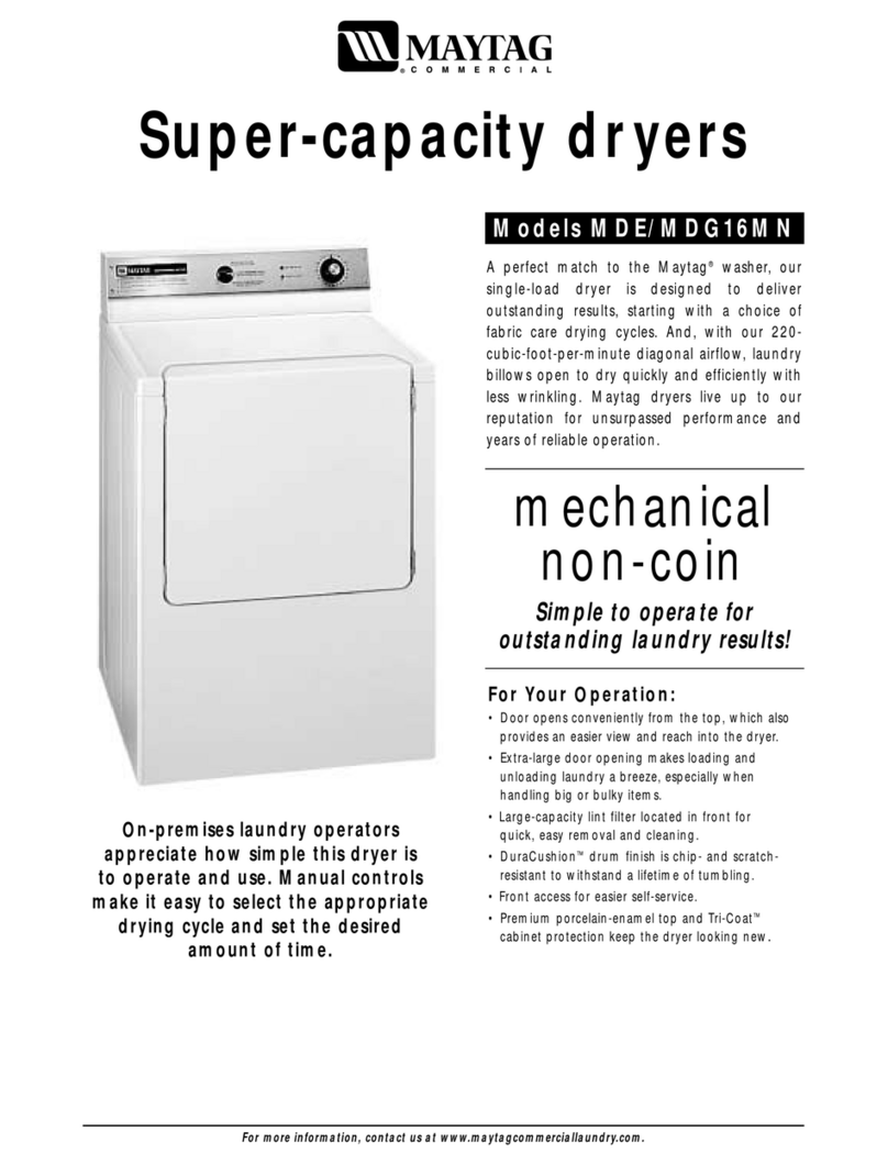 Maytag MDG16MN quick guide