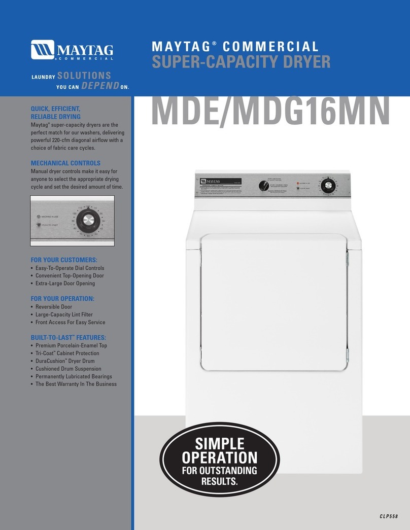 Maytag MDG16MN User manual Maytag MDG16MN User manual
