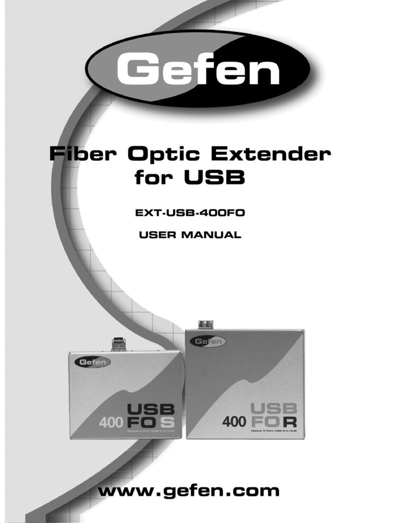 Gefen EXT-USB-400FO User manual