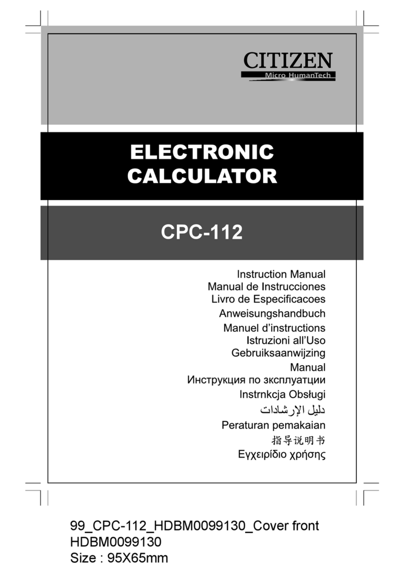 Citizen CPC-112 instruction manual