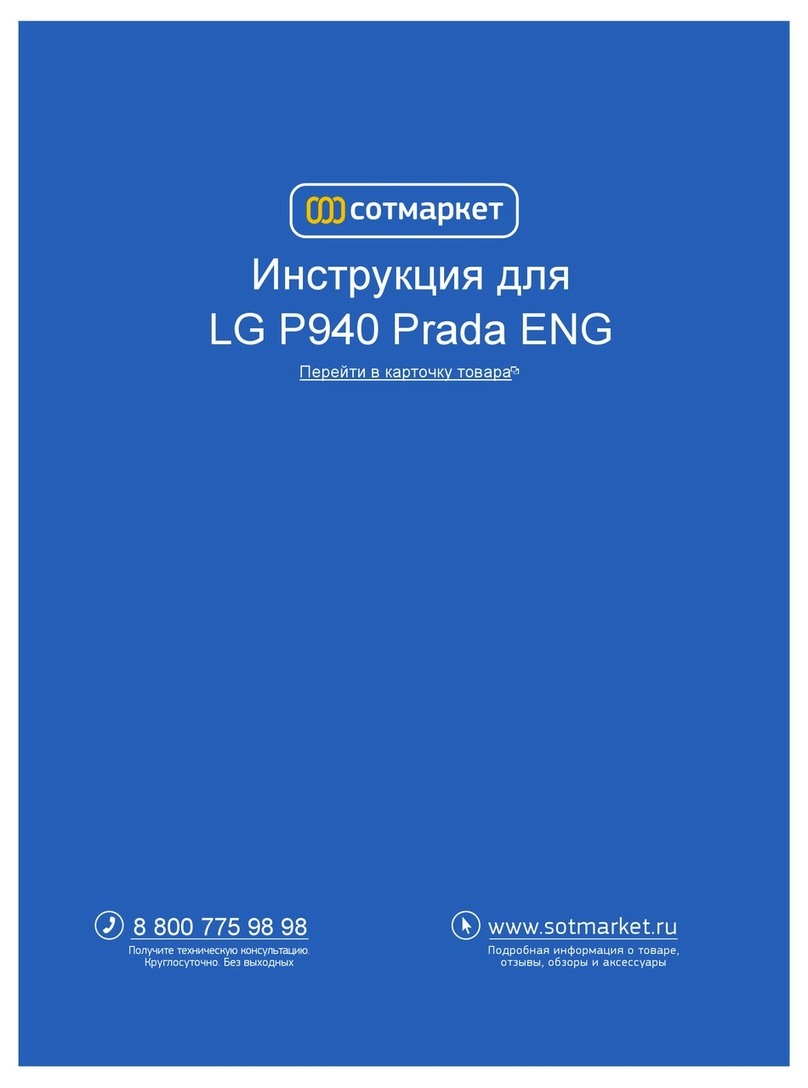 LG P940 Prada user guide