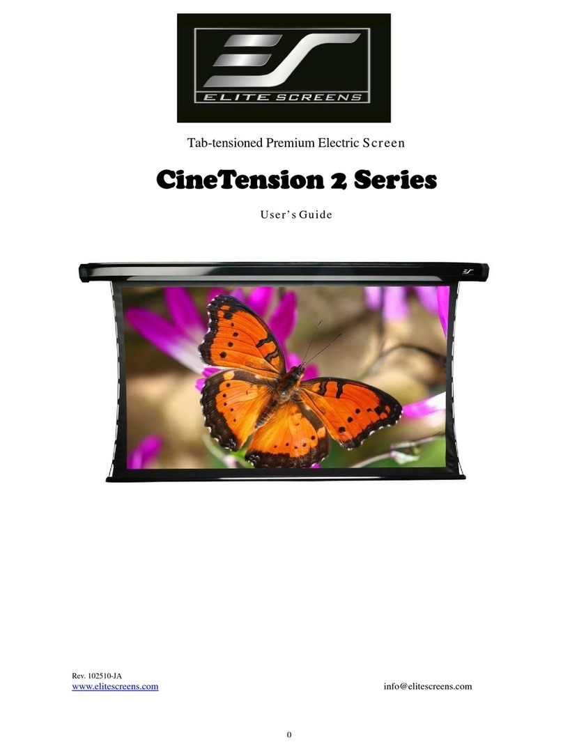 Elite Screens CineTension 2 Series User manual