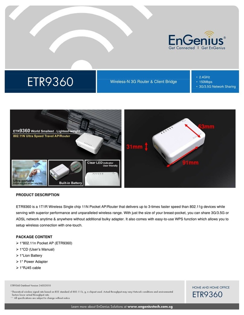 EnGenius ETR9360 User manual