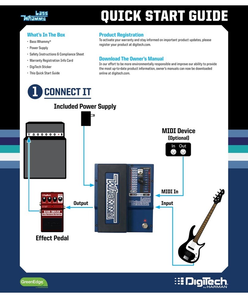 digi-tech Bass Whammy User manual digi-tech Bass Whammy User manual