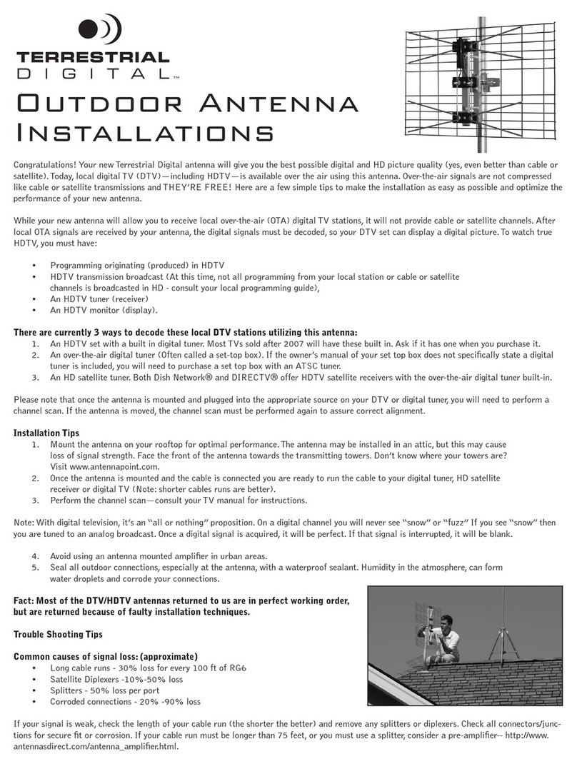 Terrestrial Digital Terrestrial Digital Antenna installation guide
