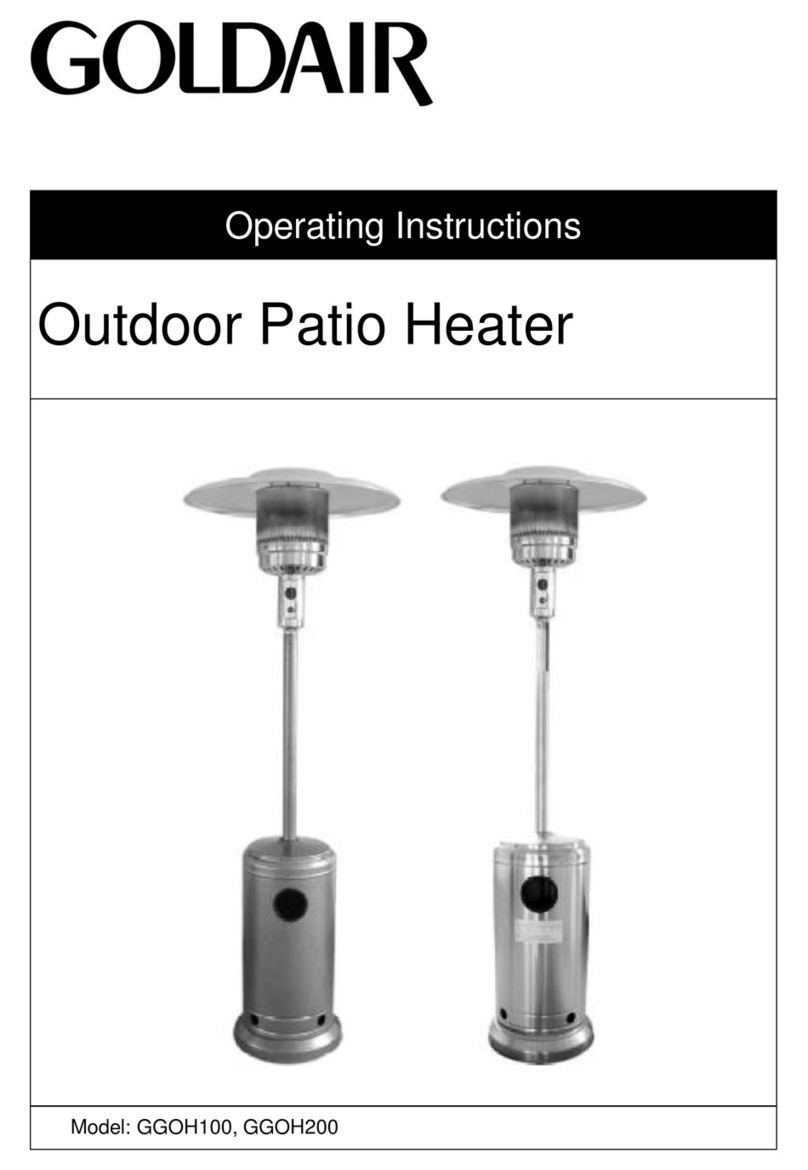 Goldair GGOH100 operating instructions Goldair GGOH100 operating instructions