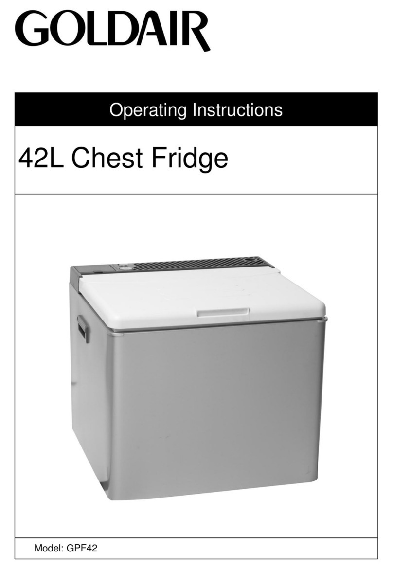 Goldair GPF42 operating instructions