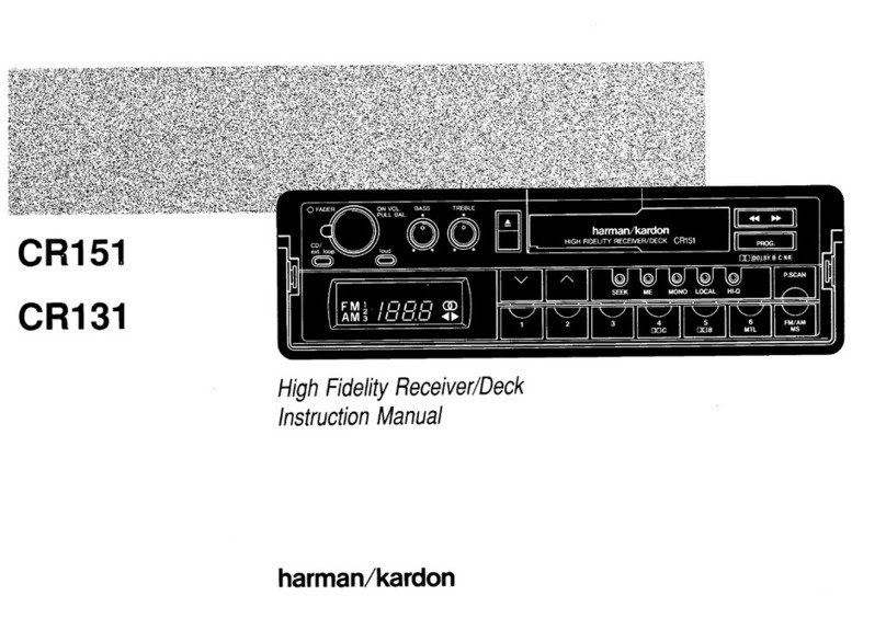 Harman Kardon CR151 instruction manual