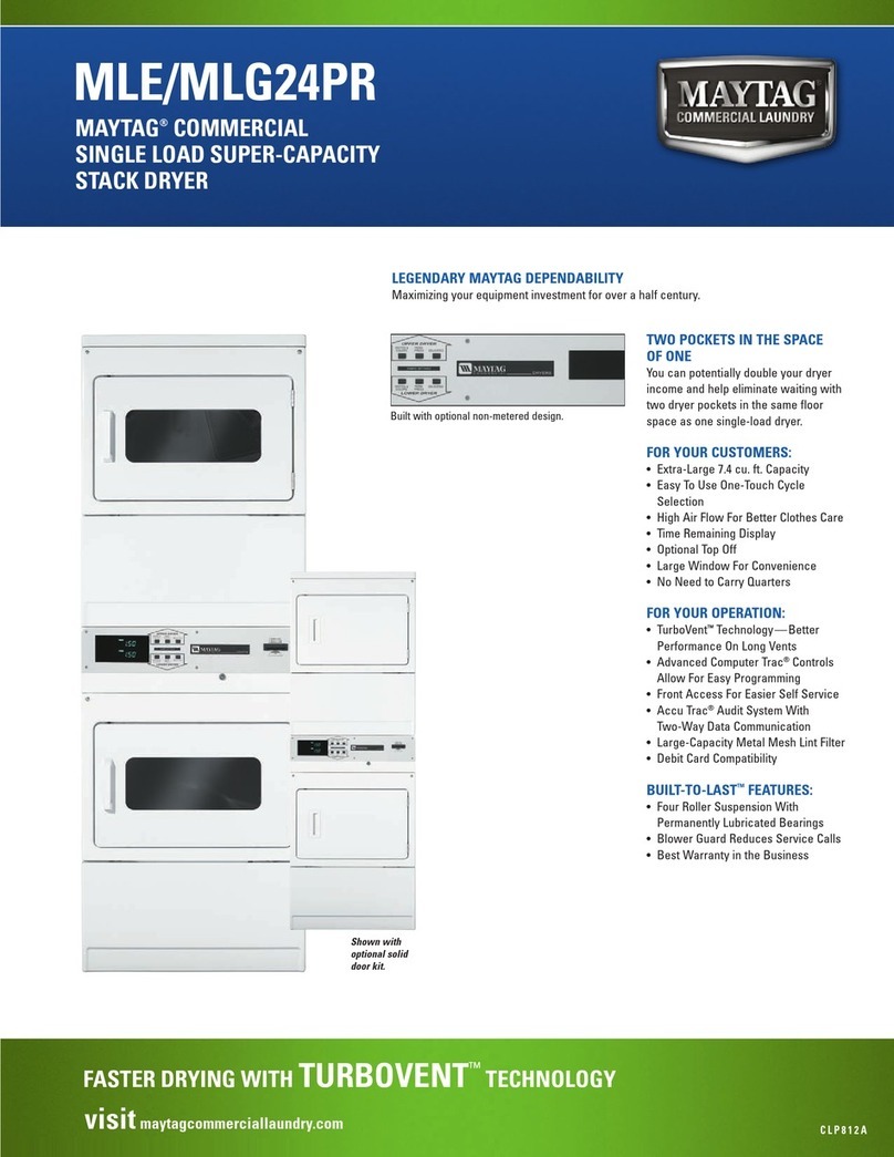 Maytag MLE/MLG24PR User manual