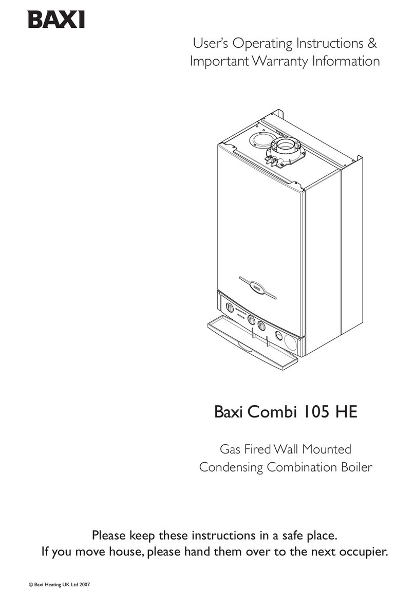 Baxi Combi 105 HE User operating instructions