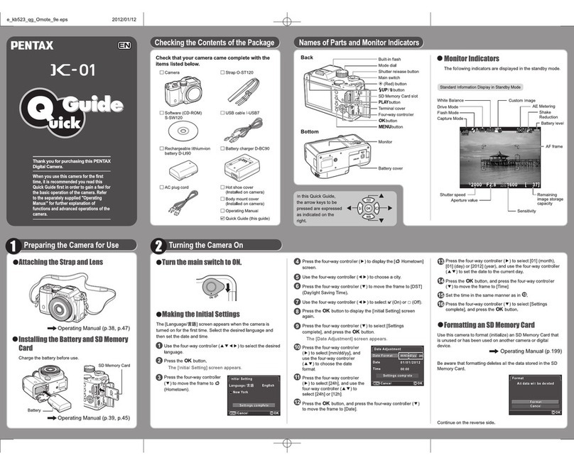 Pentax K-01 User manual