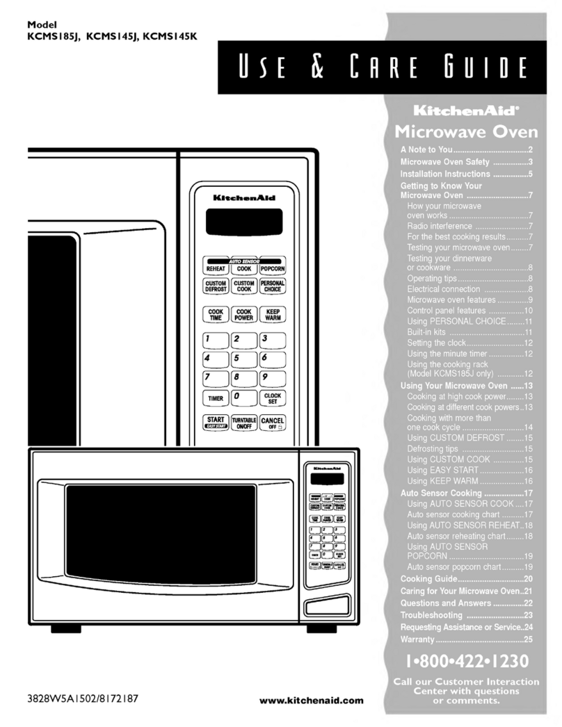 KitchenAid KCMS I 85J User manual