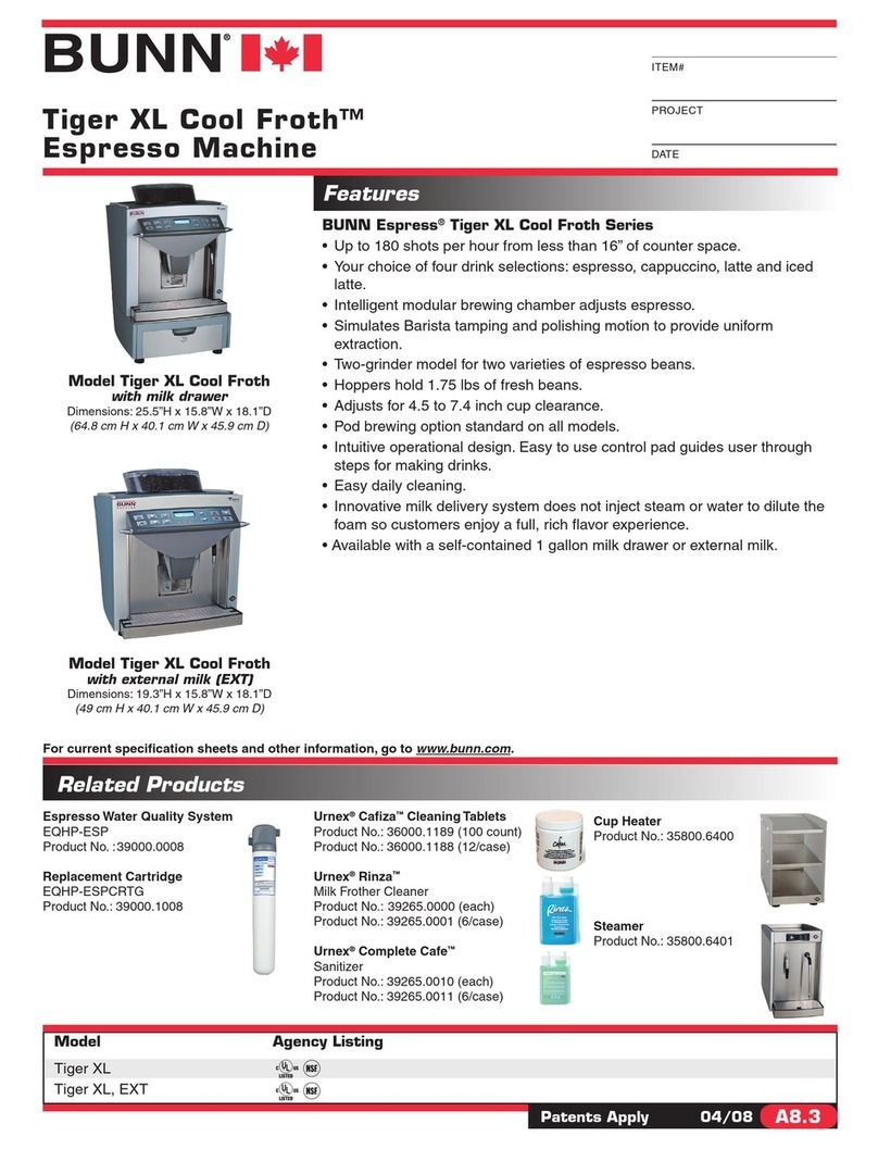 Bunn TigerXL User manual