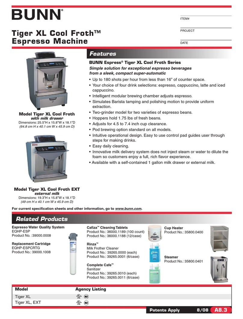 Bunn Tiger XL User manual