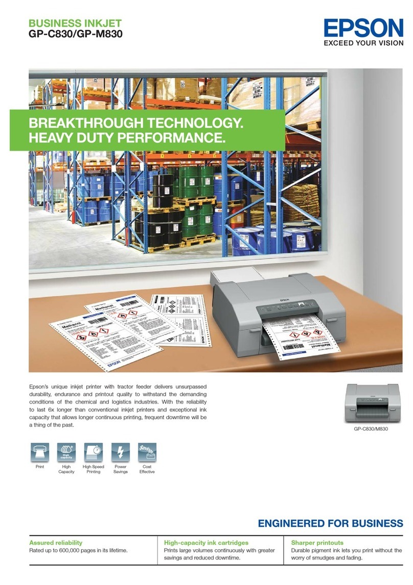 Epson GP-C830 User manual Epson GP-C830 User manual