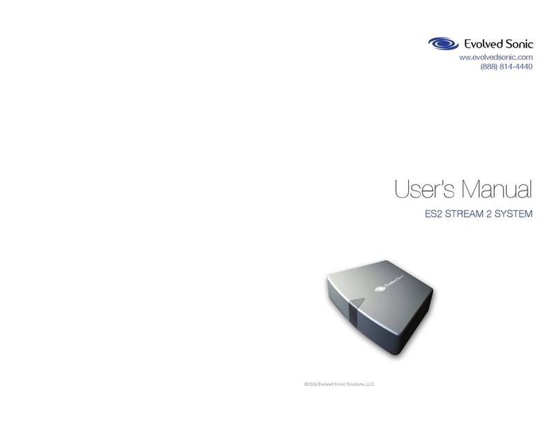 Evolved Sonic ES2 STREAM 2 System User manual