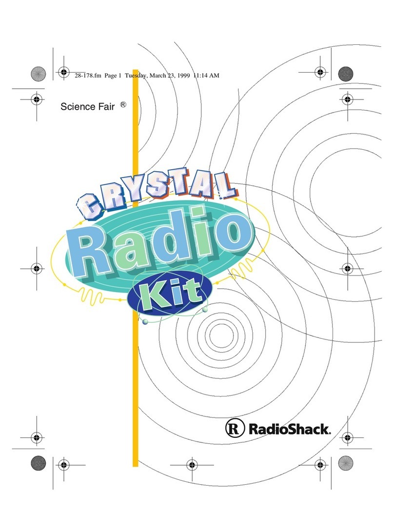 Radio Shack Crystal Radio Kit owner's manual