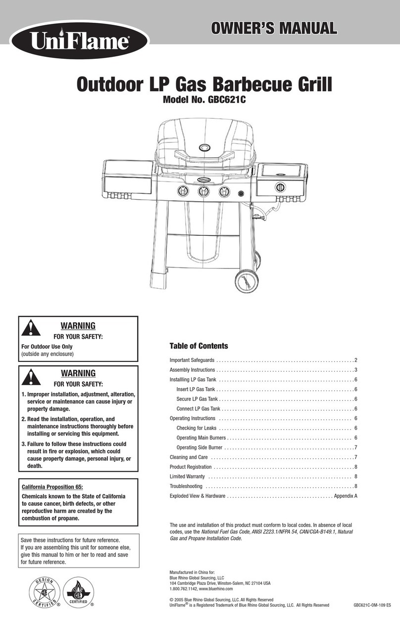 Uniflame GBC621C User manual