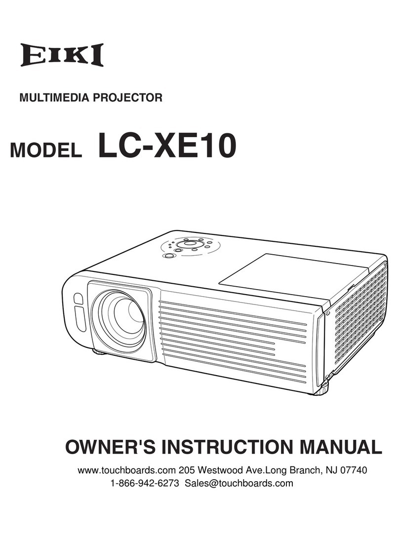 Eiki LC-XE10 Setup guide