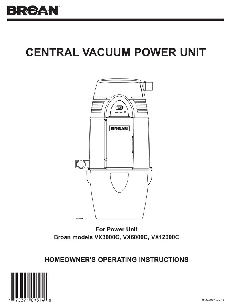 Broan VX3000C User manual