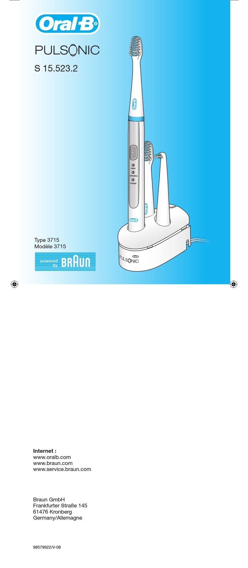 Braun Pulsonic 3715 User manual