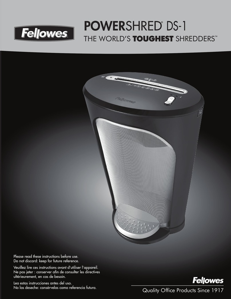 Fellowes POWERSHRED DS-1 instructions
