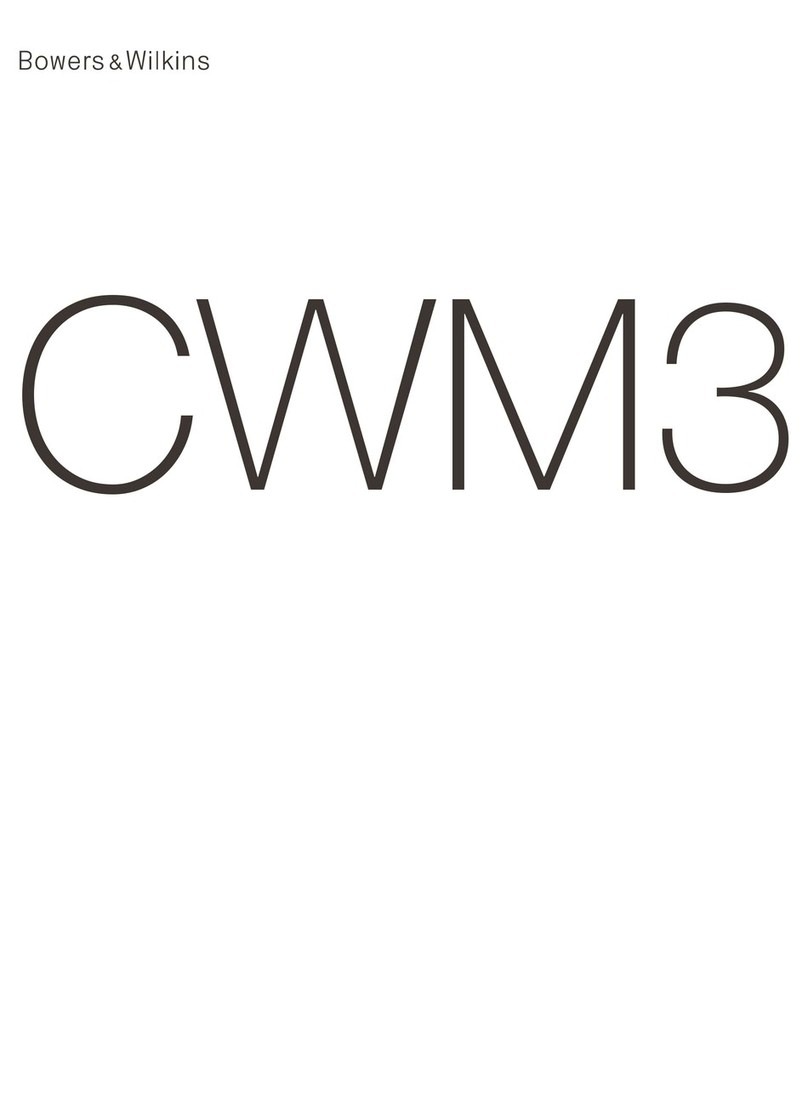 Bowers & Wilkins CWM3 Series installation manual