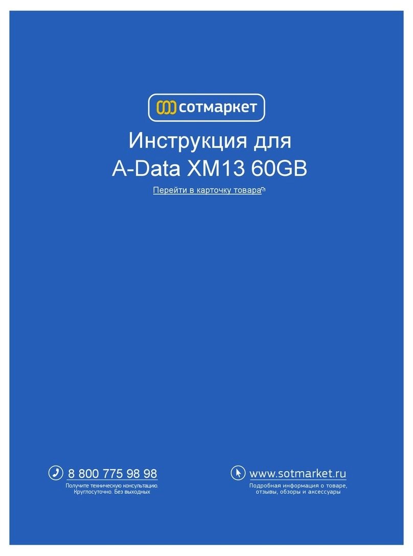 Adata XM13 User manual