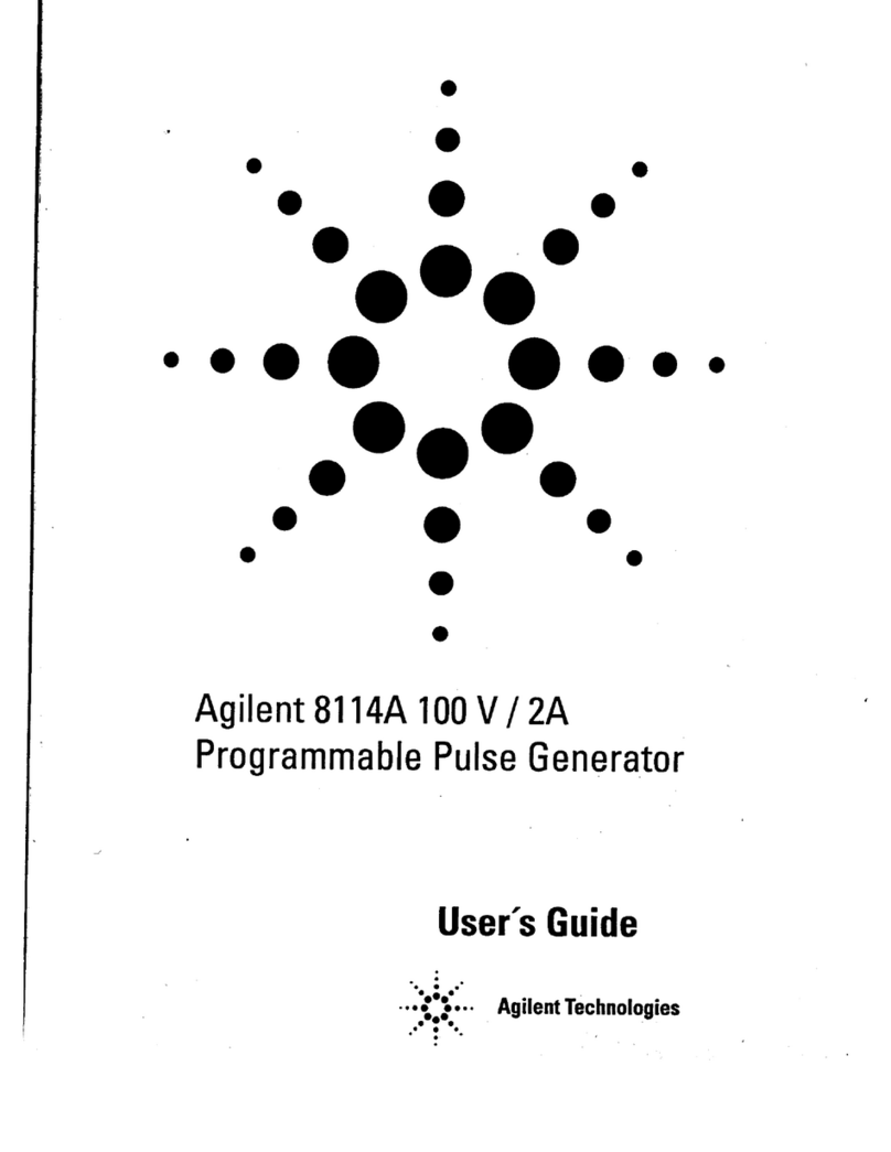 Agilent Technologies 8114A User manual Agilent Technologies 8114A User manual