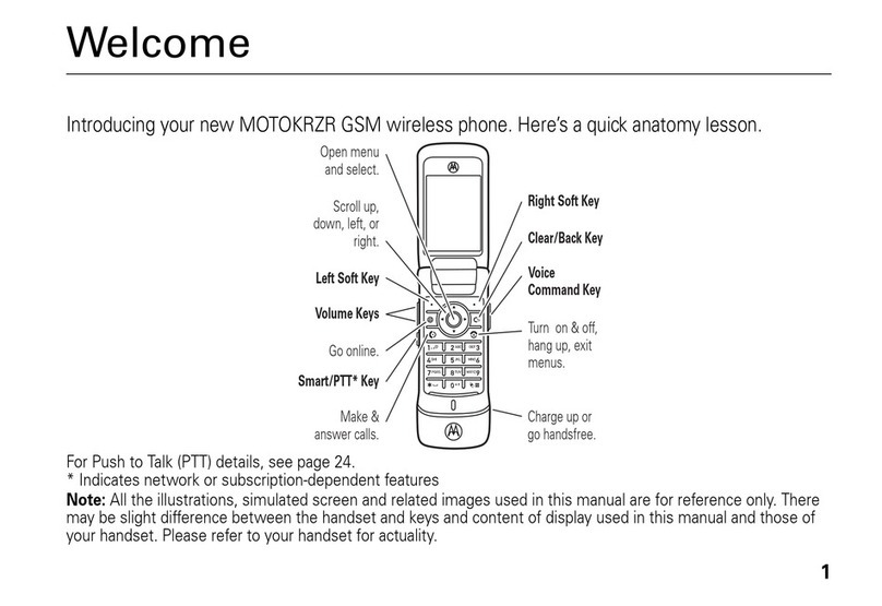 Motorola MOTOKRZR GSM manual&nbsp;