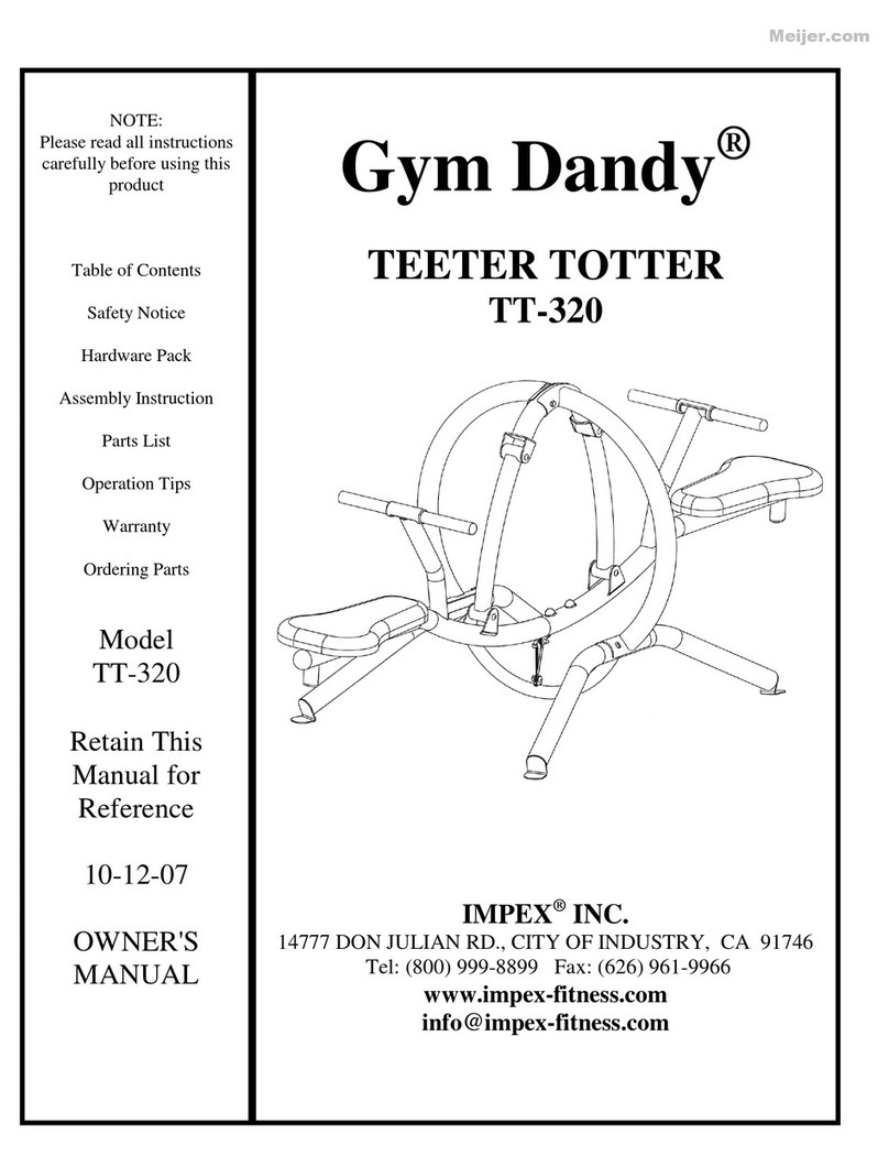 Impex Gym Dandy TT-320 User manual