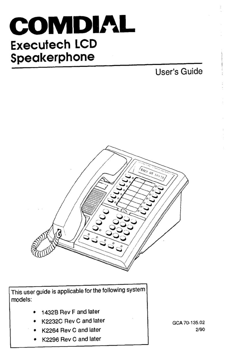 Comdial 1432B User manual