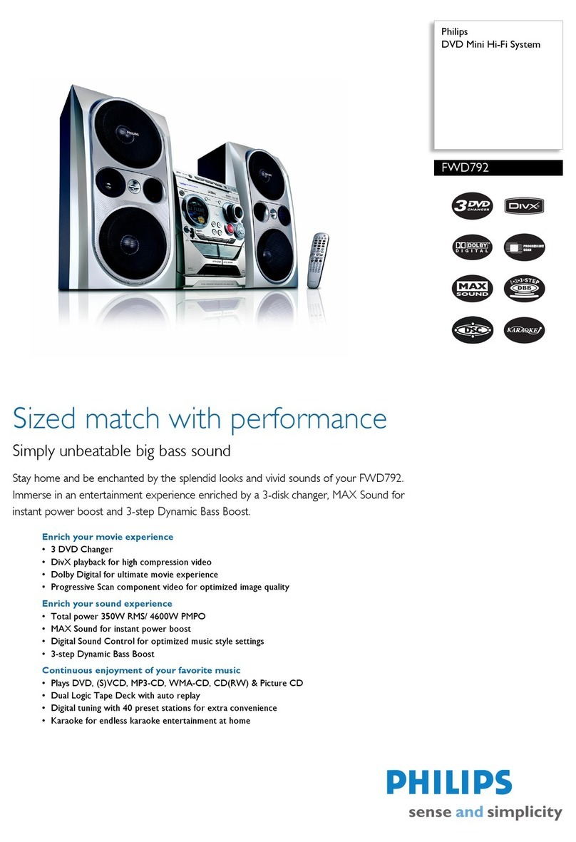 Philips FWD 792 Specifications