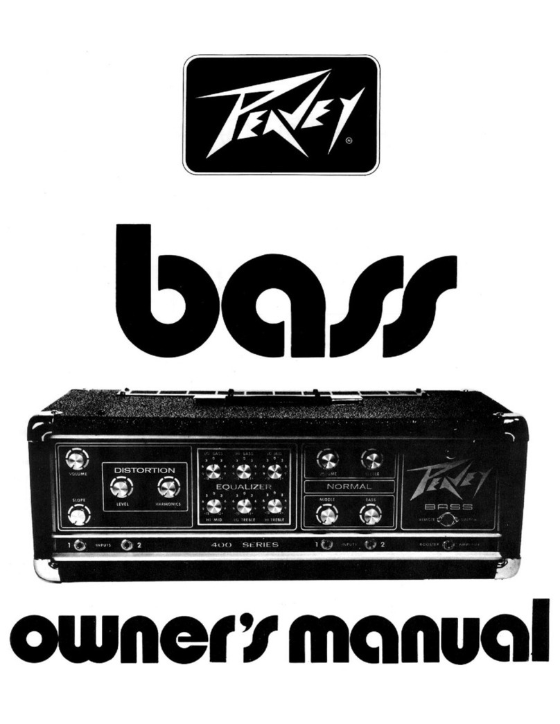 Peavey Bass User manual