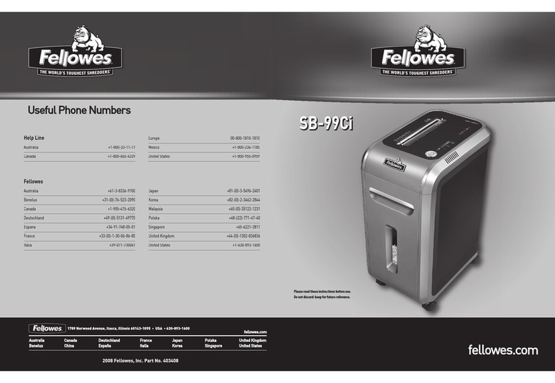 Fellowes SB-99Ci User manual