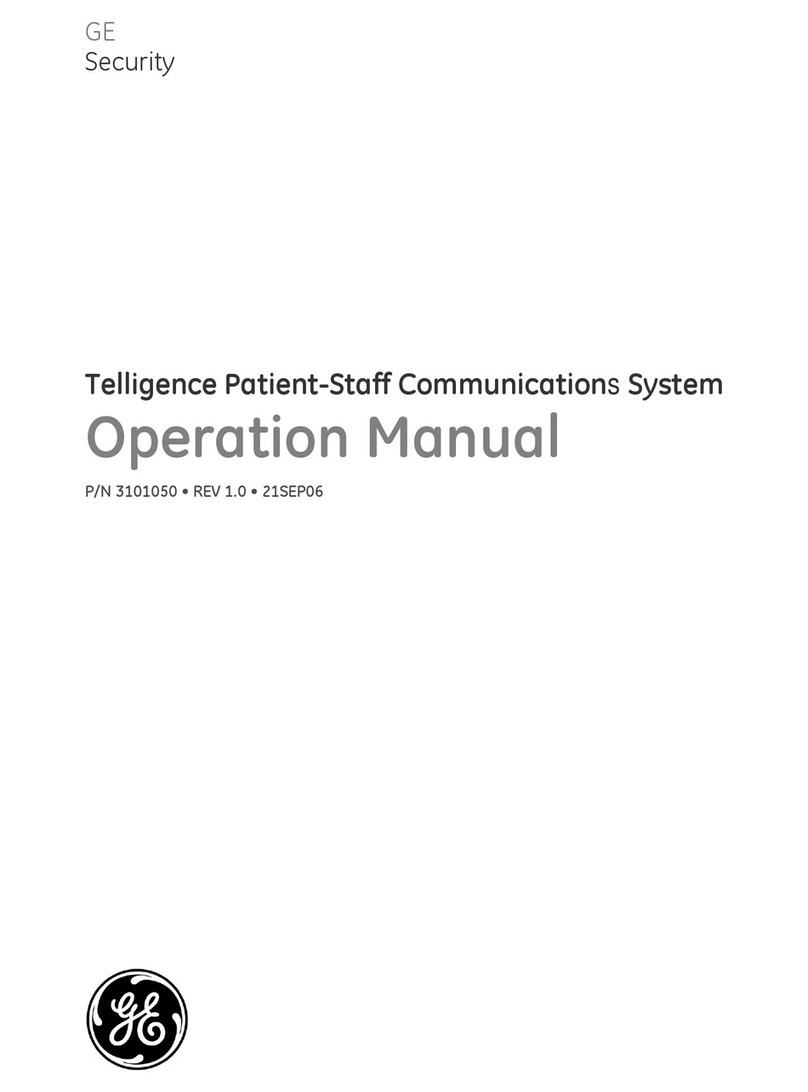 GE Telligence Patient-Staff Communications... User manual GE Telligence Patient-Staff Communications... User manual