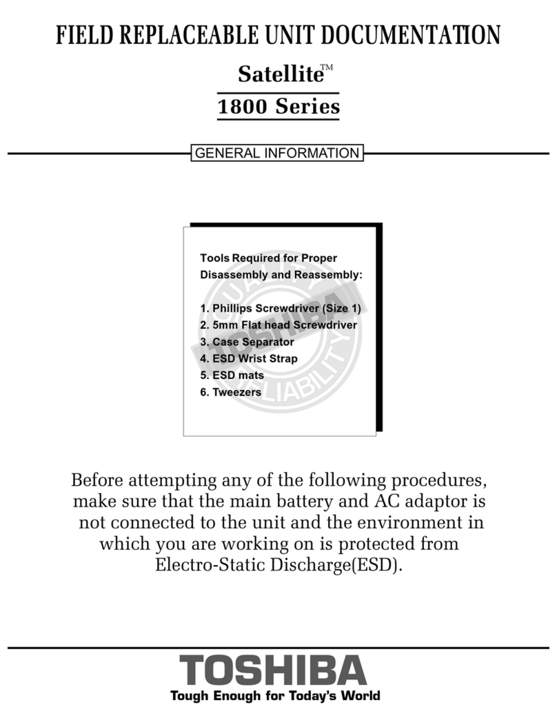 Toshiba Satellite 1800 SERIES Parts list manual