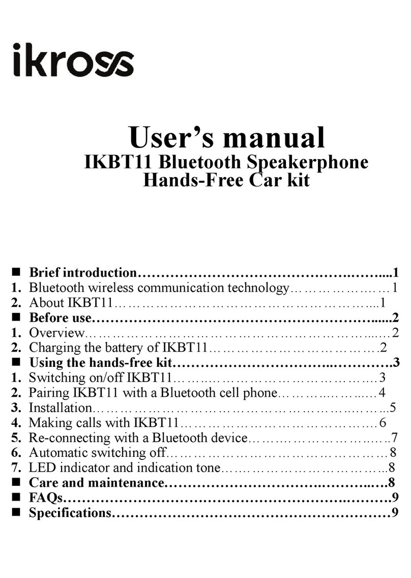 ikross IKBT11 user manual