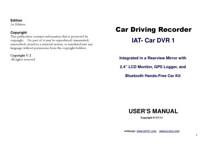 IA Technologies IAT- Car DVR 1 User manual